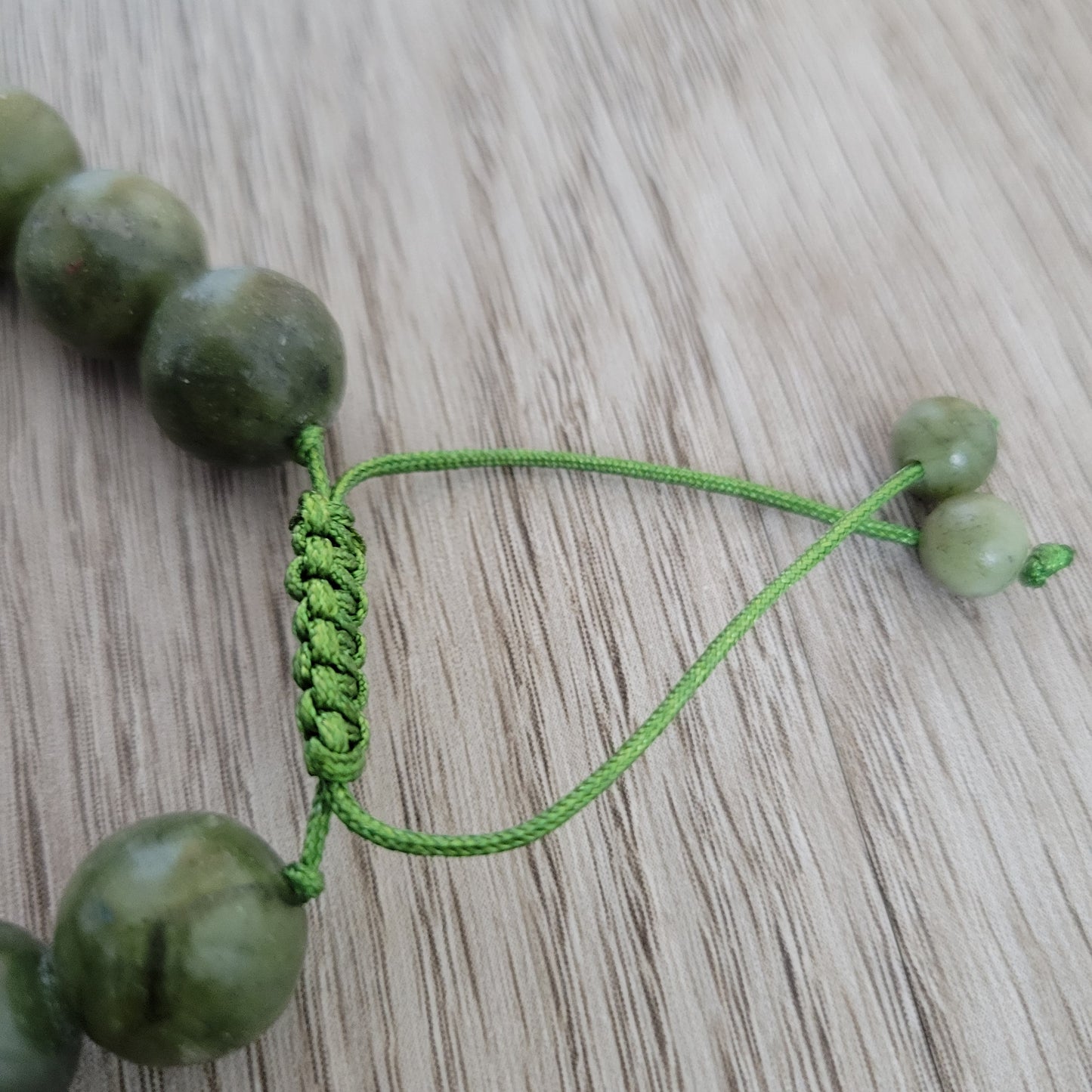 OLIVE JADE 12MM BRAIDED