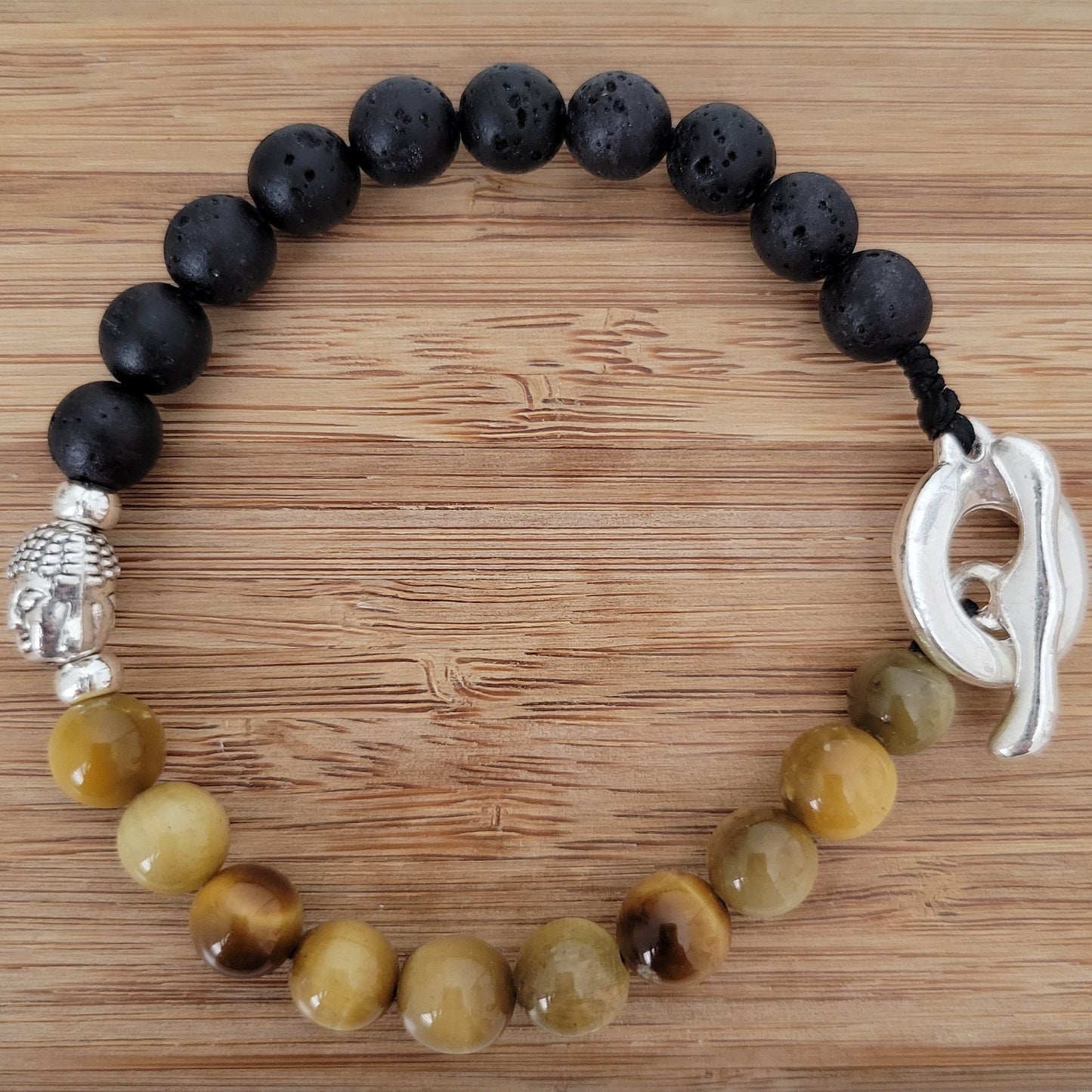 TIGERS EYE DIFFUSER TOGGLE BRACELET