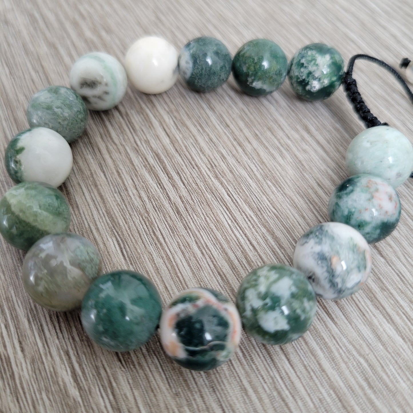 TREE LINE AGATE PULL 12MM PULL