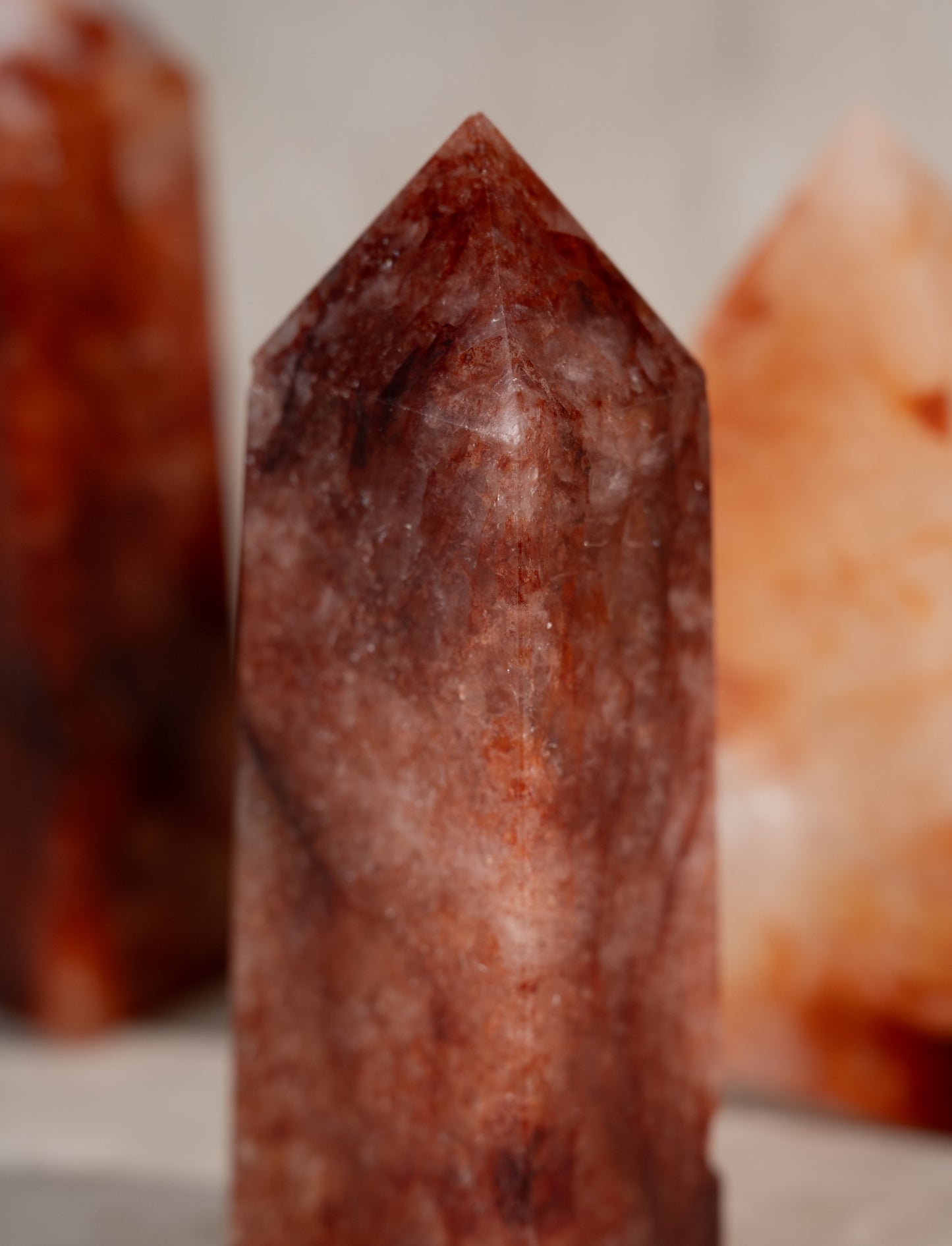 FIRE AGATE TOWER- 3-5"