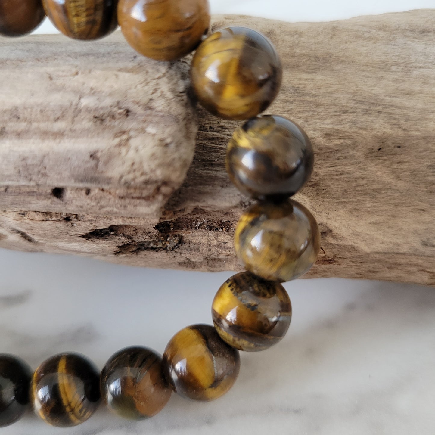 MENS 10MM TIGERS EYE