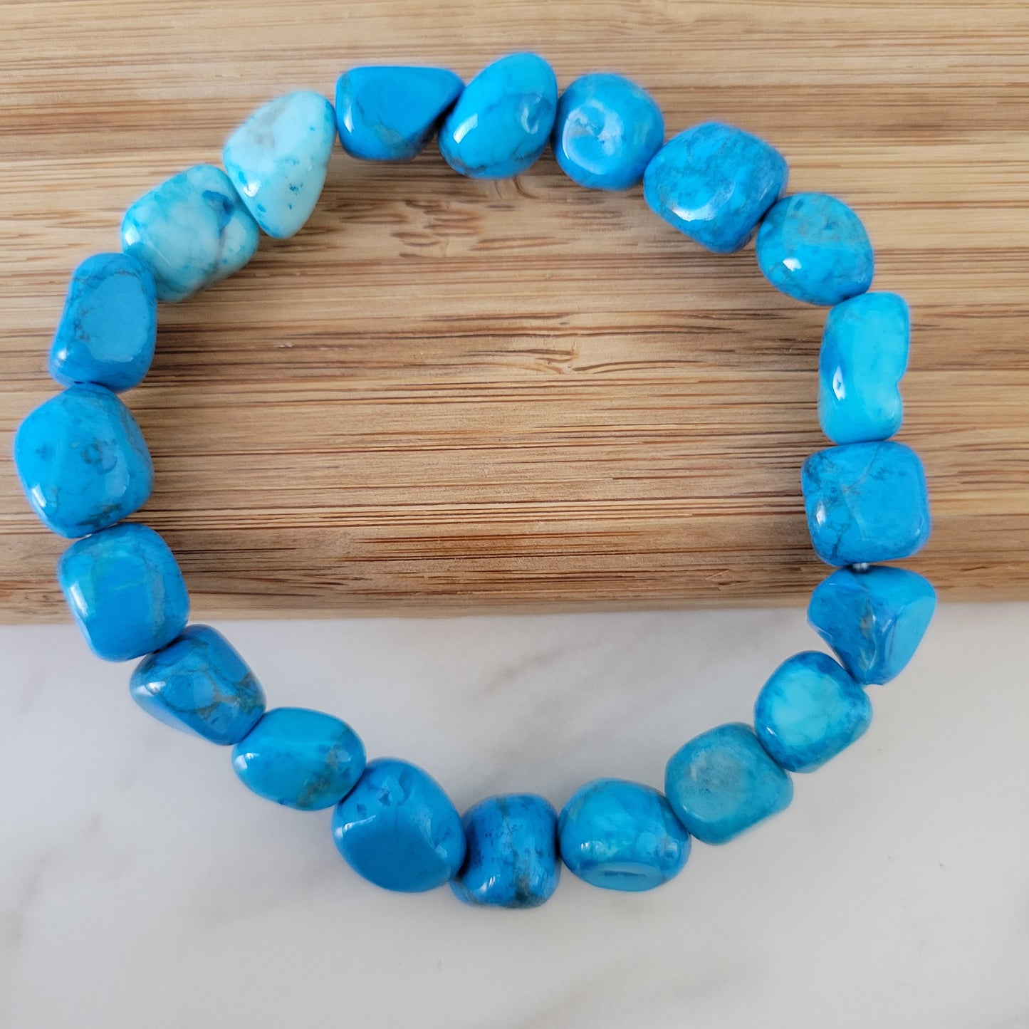 MENS 10MM TURQUOISE HOWLITE