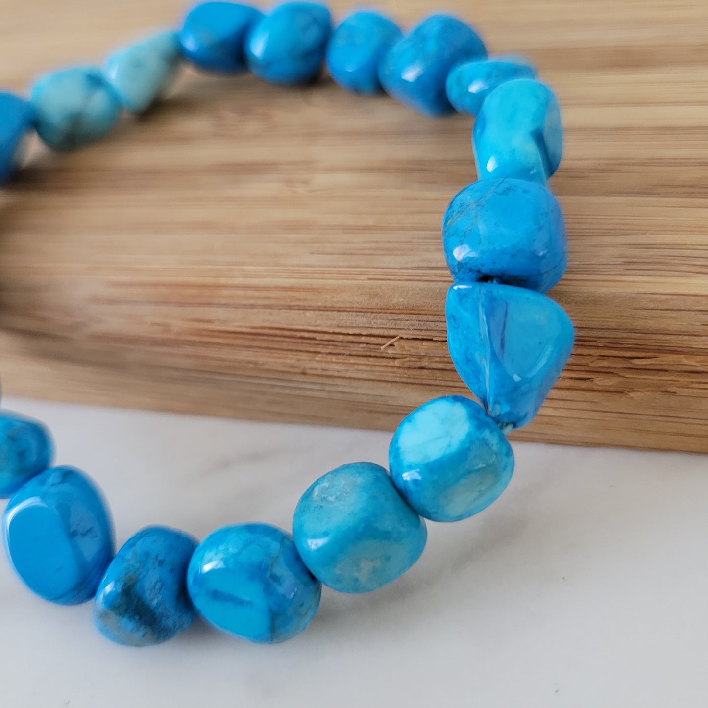 MENS 10MM TURQUOISE HOWLITE