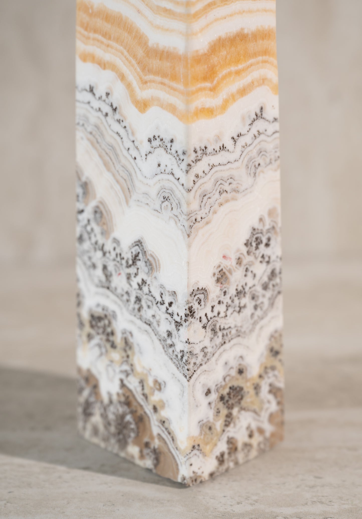 ZEBRA CALCITE TOWER- 8-11"