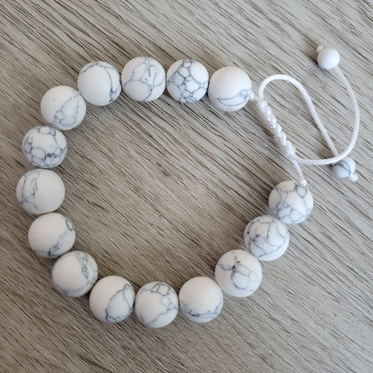 WHITE HOWLITE MATT 12MM PULL