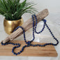 LAPIS LAZULI MAT NECKLACE 60"