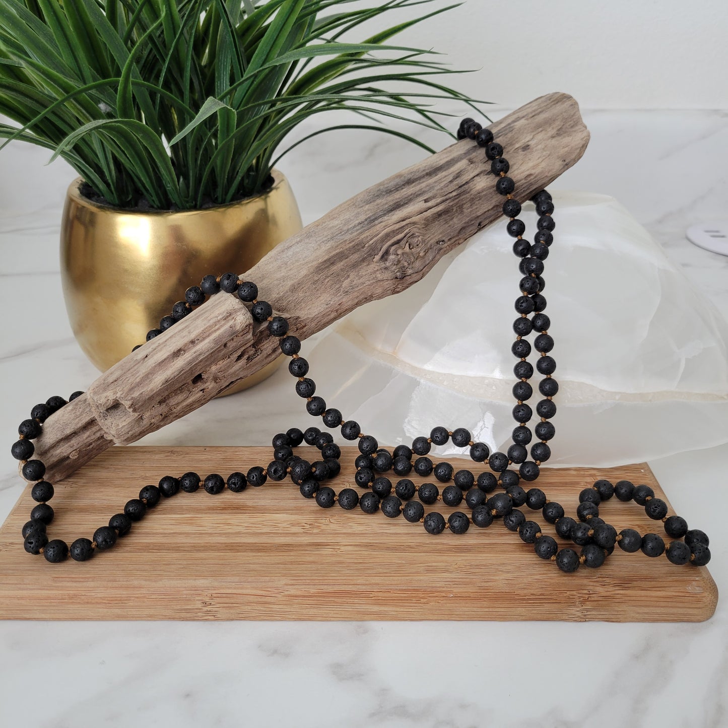 LAVA STONE DIFFUSER NECKLACE 60"