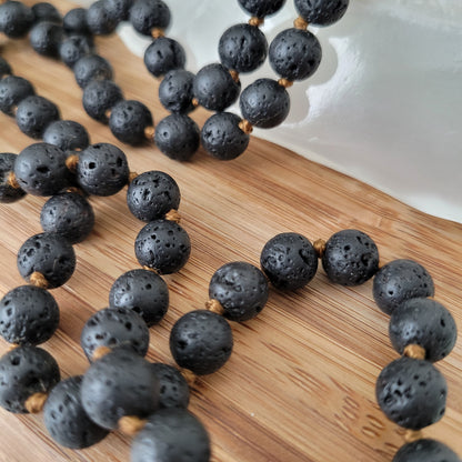 LAVA STONE DIFFUSER NECKLACE 60"