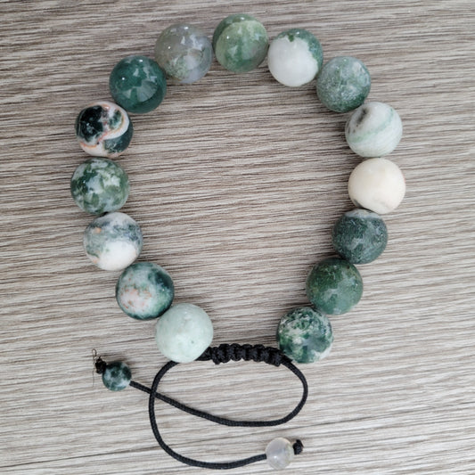 TREE LINE AGATE PULL 12MM PULL
