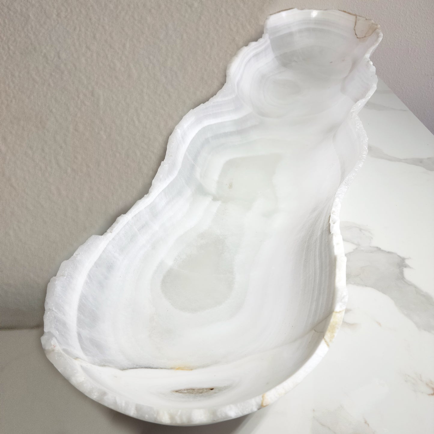 WHITE ONYX CANOE- 42"