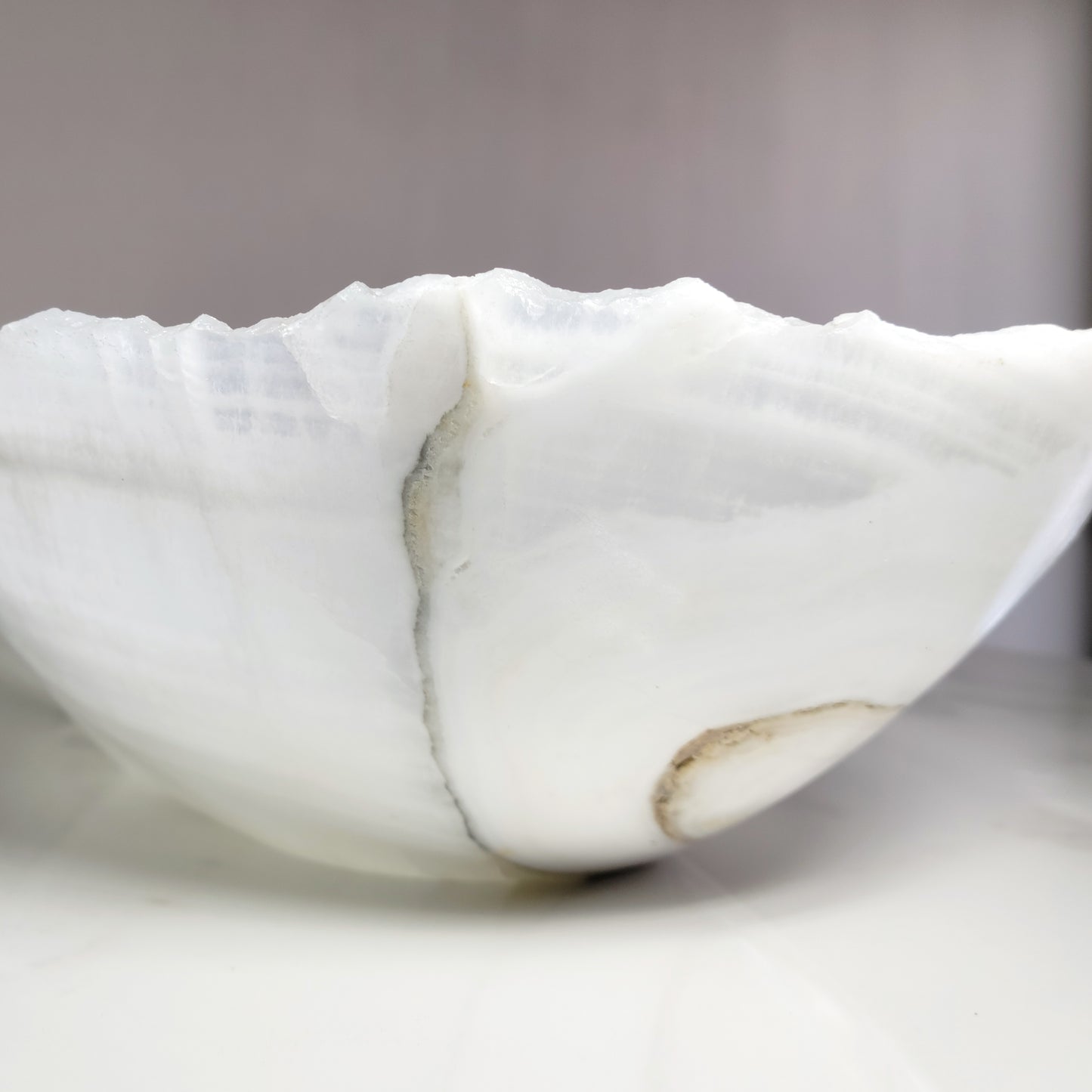 WHITE ONYX CANOE- 42"
