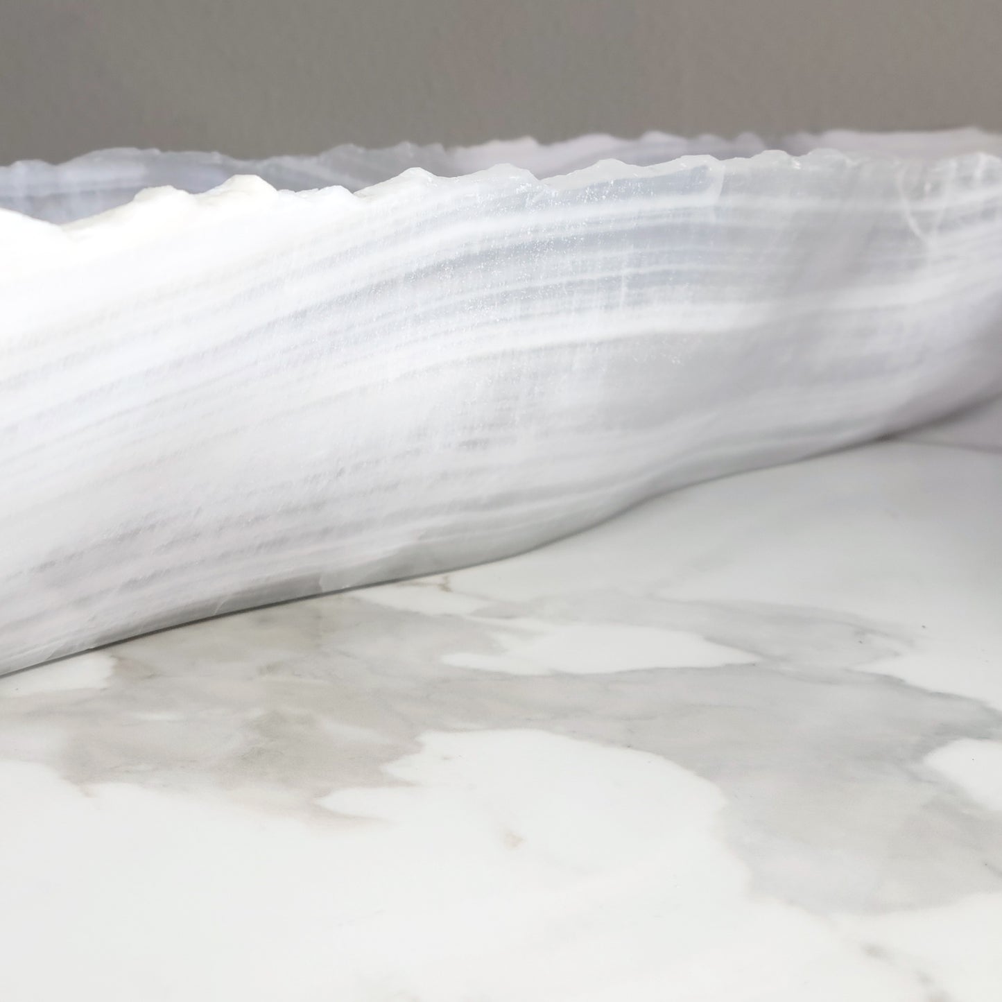 WHITE ONYX CANOE- 42"