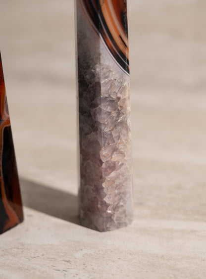 BANDED AGATE TOWER- 4-6"