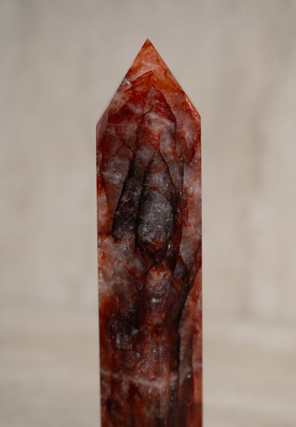 FIRE AGATE TOWER- 8-11"