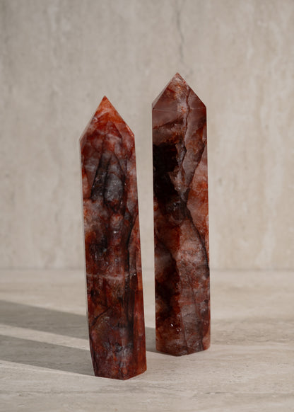 FIRE AGATE TOWER- 8-11"