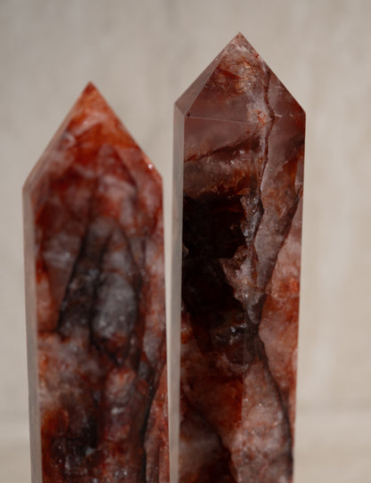 FIRE AGATE TOWER- 8-11"