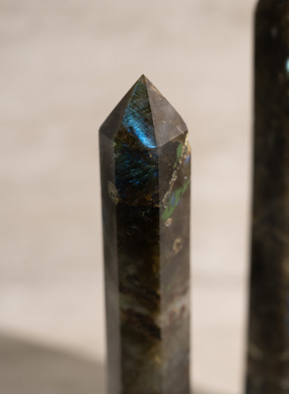 LABRADORITE TOWER- 7-9"