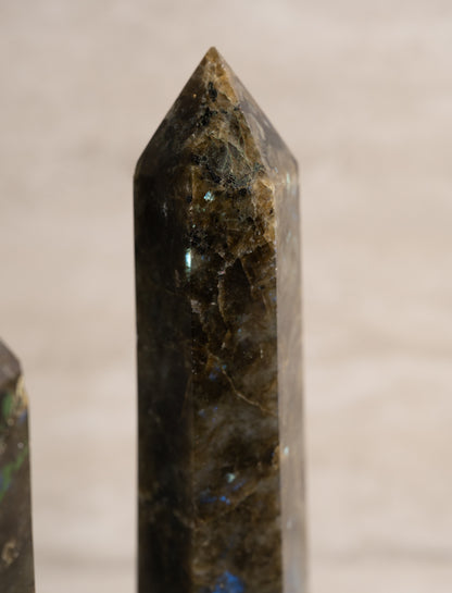 LABRADORITE TOWER- 7-9"