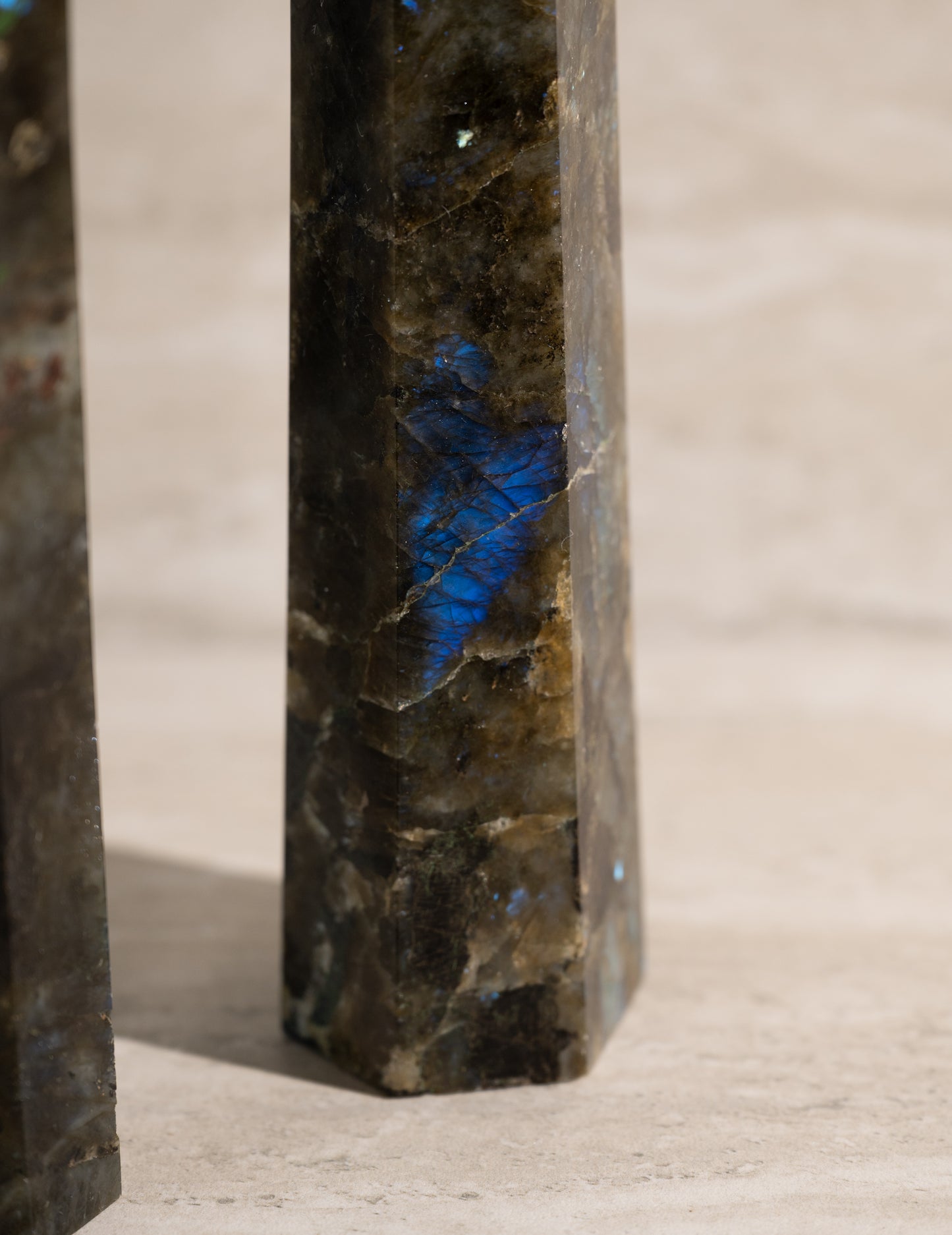 LABRADORITE TOWER- 7-9"