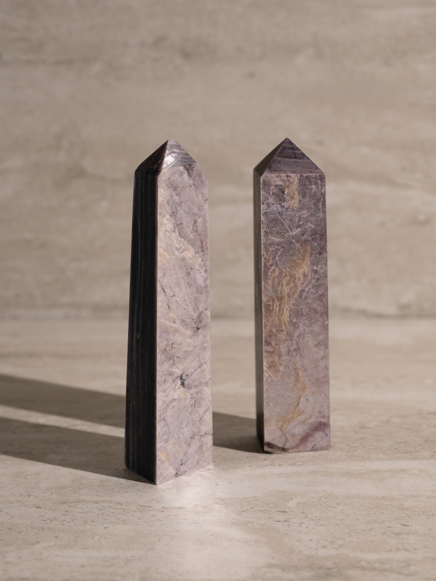 LEPIDOLITE TOWER- SET 5-7"