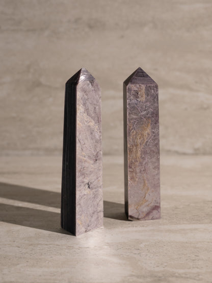 LEPIDOLITE TOWER- SET 5-7"