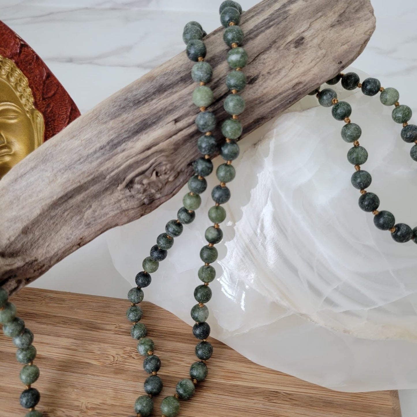 OLIVE JADE NECKLACE