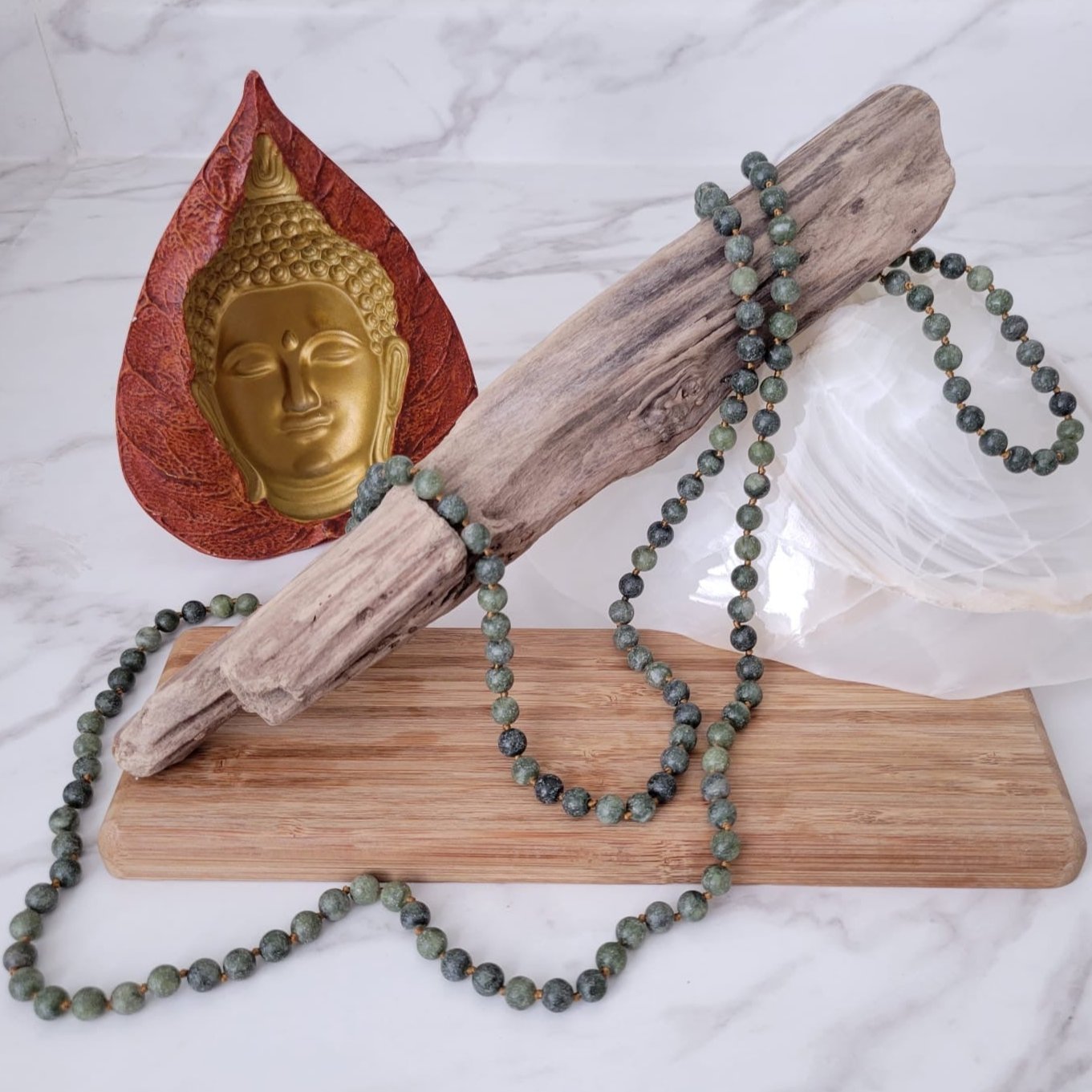OLIVE JADE NECKLACE