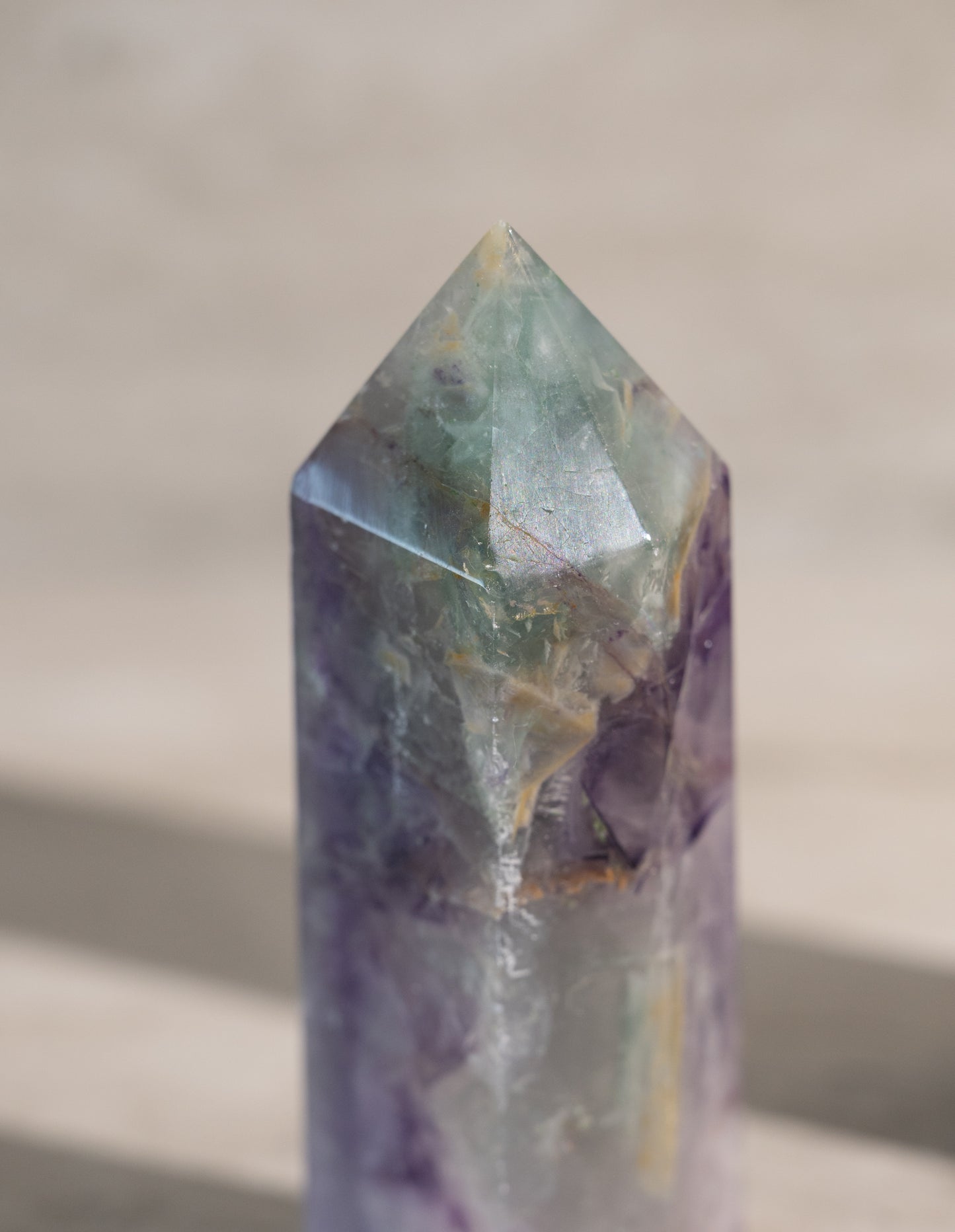 PURPLE FLUORITE TOWER- 5-8"
