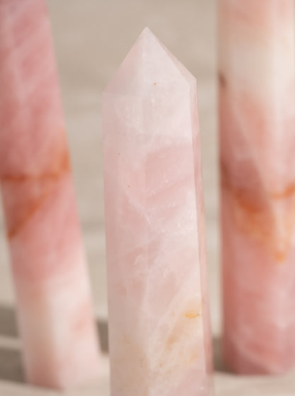 ROSE QUARTZ TOWER- 5-8"