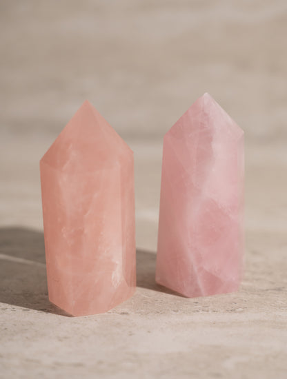 ROSE QUARTZ TOWER- 1-2"