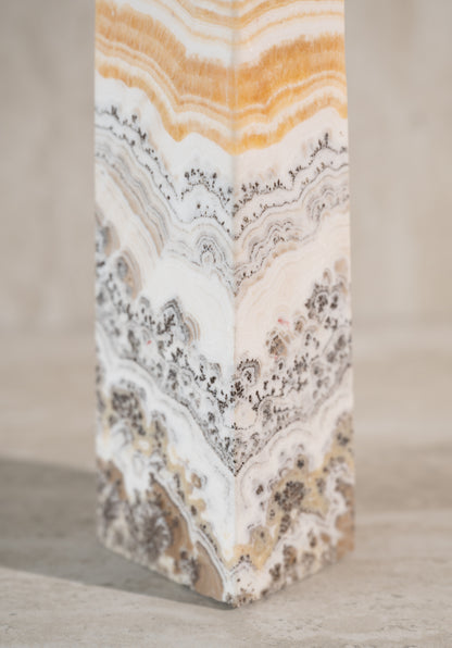 ZEBRA CALCITE TOWER- 8-11"