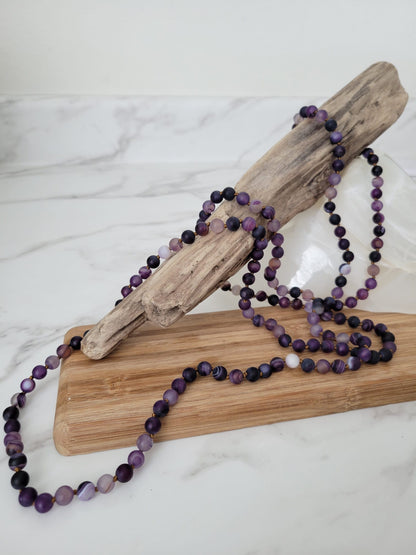 AMETHYST NECKLACE 60"