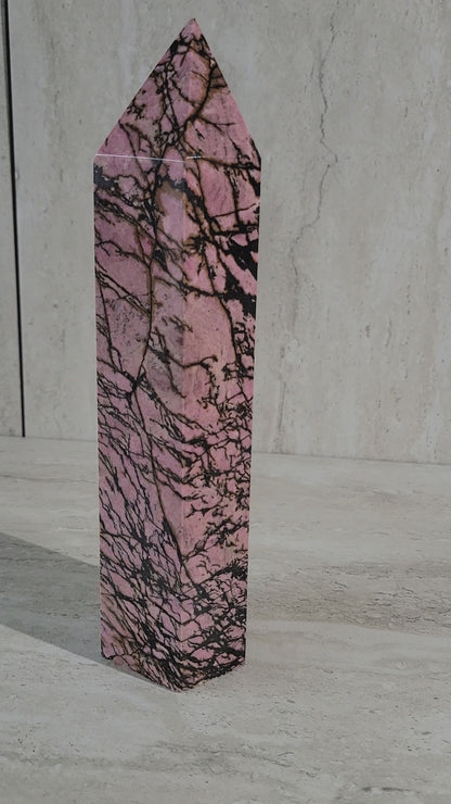 RHODONITE TOWER- 8-11"